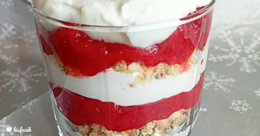Epres-mascarponés pohárkrém