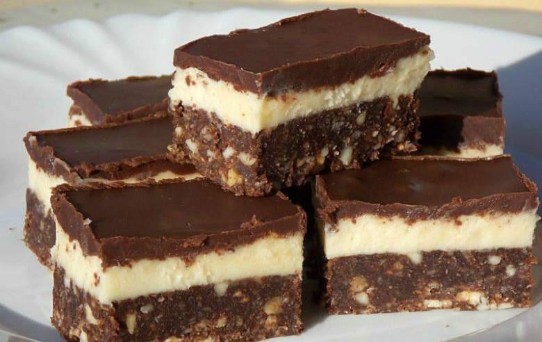 Tejszínes csokoládékocka (sütés nélkül) Tejszínes csokoládékocka (sütés nélkül)