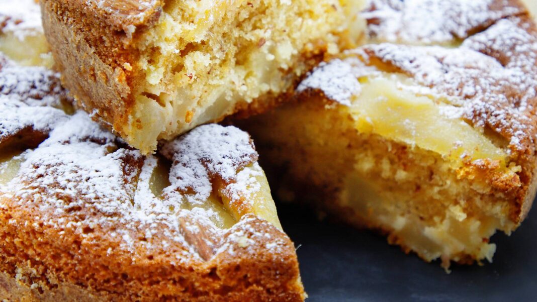 Őszi mandulás-körtés kevert süti Őszi mandulás-körtés kevert süti