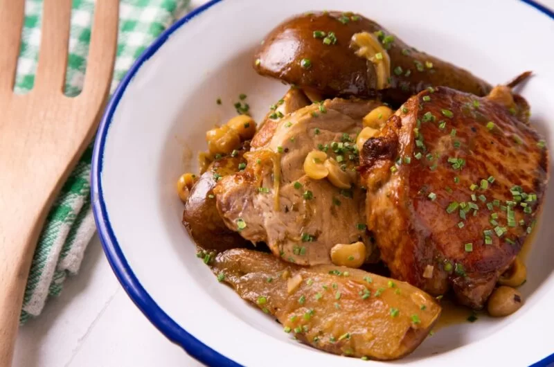 Körtével sült sertéskaraj Körtével sült sertéskaraj