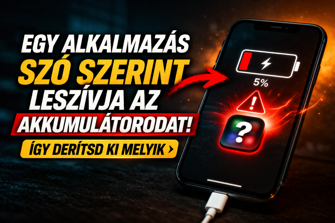 Egy alkalmazás szó szerint leszívja az akkumulátorodat – így derítsd ki melyik Egy alkalmazás szó szerint leszívja az akkumulátorodat – így derítsd ki melyik