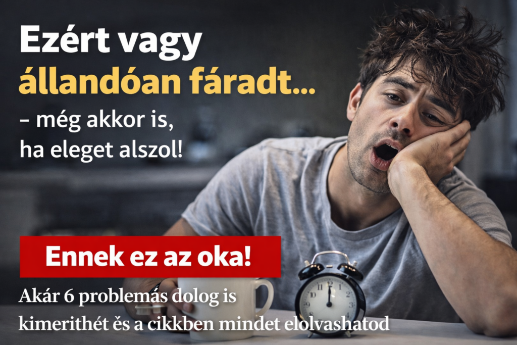 Ezért vagy állandóan fáradt – még akkor is, ha eleget alszol