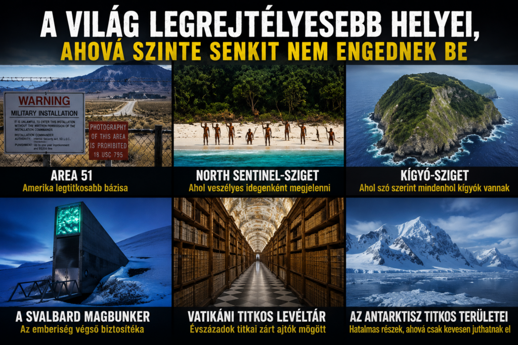 A világ legfurcsább helyei, ahová szinte senkit nem engednek be