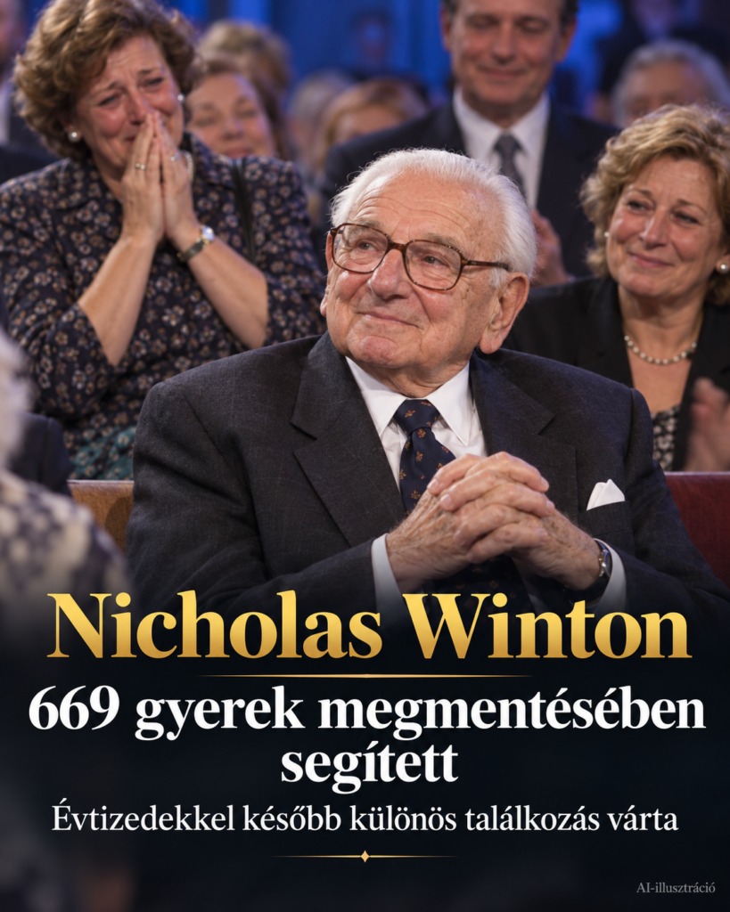 669 gyerek megmentésében segített – évtizedekkel később felálltak körülötte a tévéstúdióban