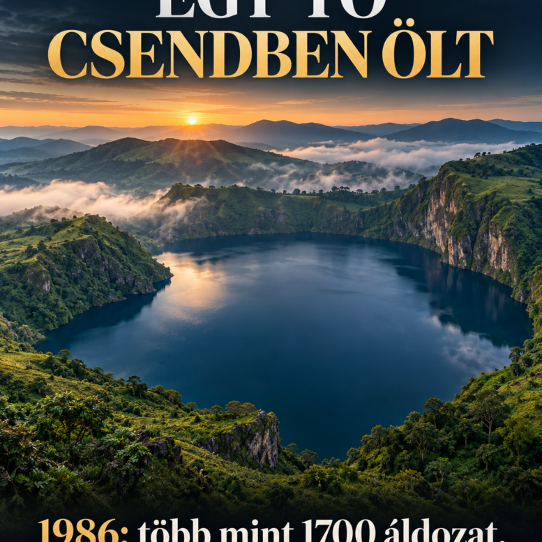 A tó nem lávával tört ki: egy láthatatlan gázfelhő több mint 1700 embert ölt meg – AI-illusztráció