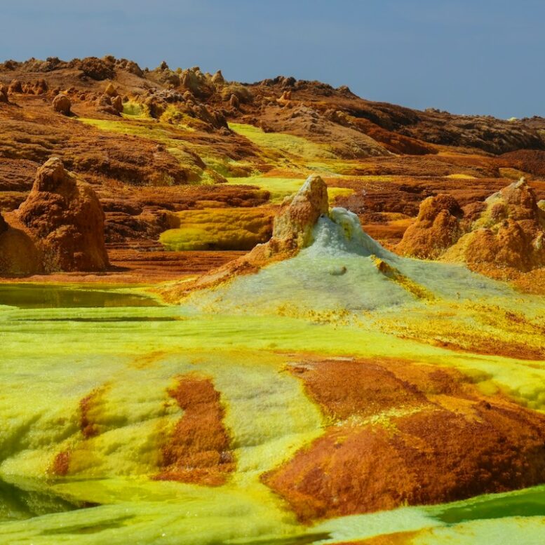 Dallol geotermikus táj