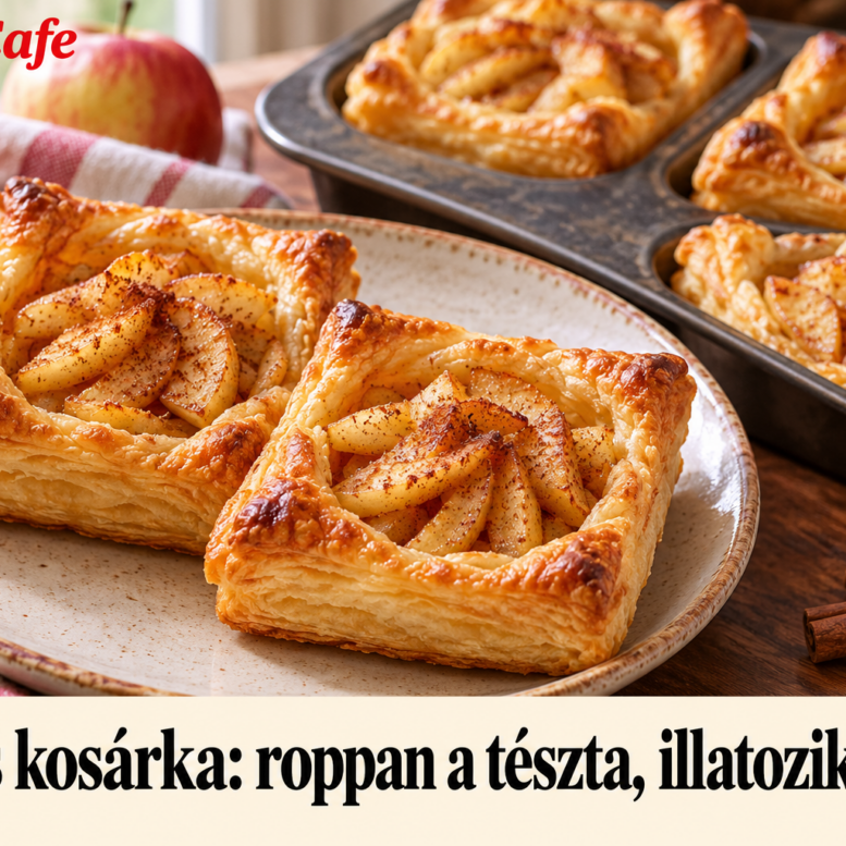 Fahéjas almás kosárkák – AI-illusztráció