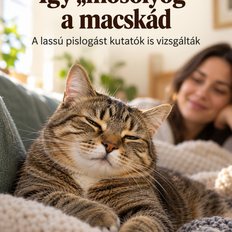 Ha így néz rád a macskád, érdemes visszapislogni – kutatók vizsgálták a különös jelzést – AI-illusztráció