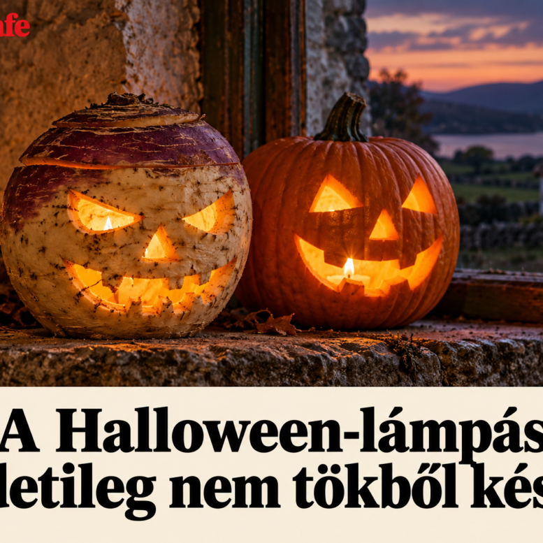 Halloween répalámpás – AI-illusztráció
