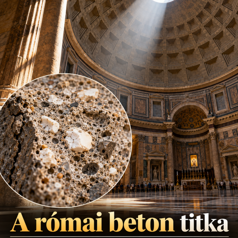 Kétezer éve állnak római építmények – az apró fehér mészdarabokban is keresik a beton titkát – AI-illusztráció
