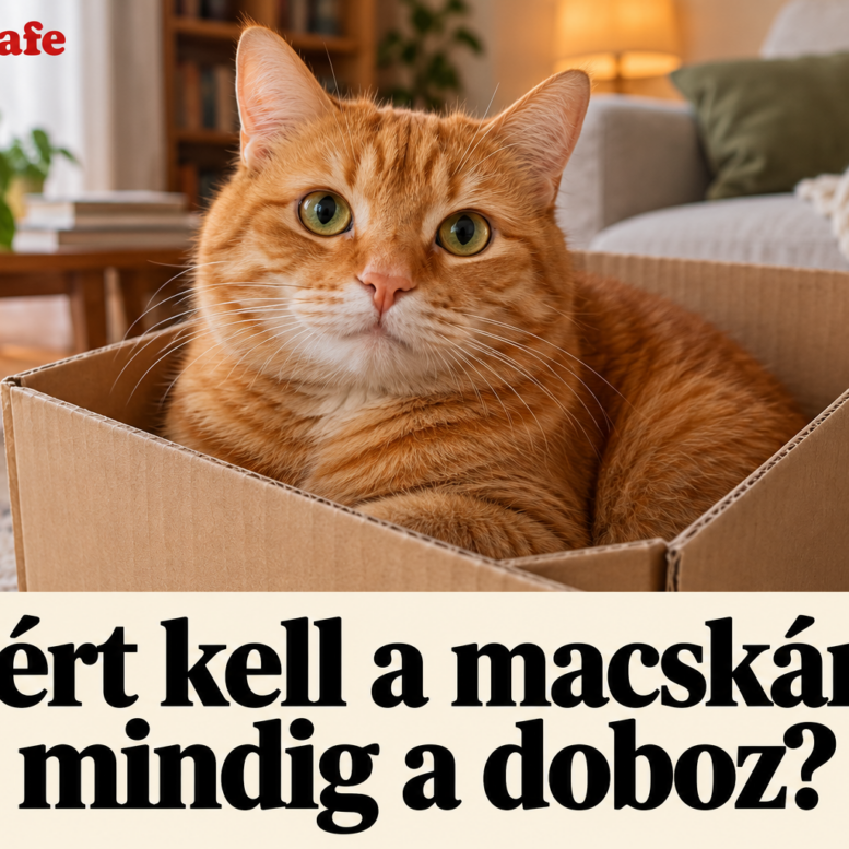 Macska a dobozban – AI-illusztráció