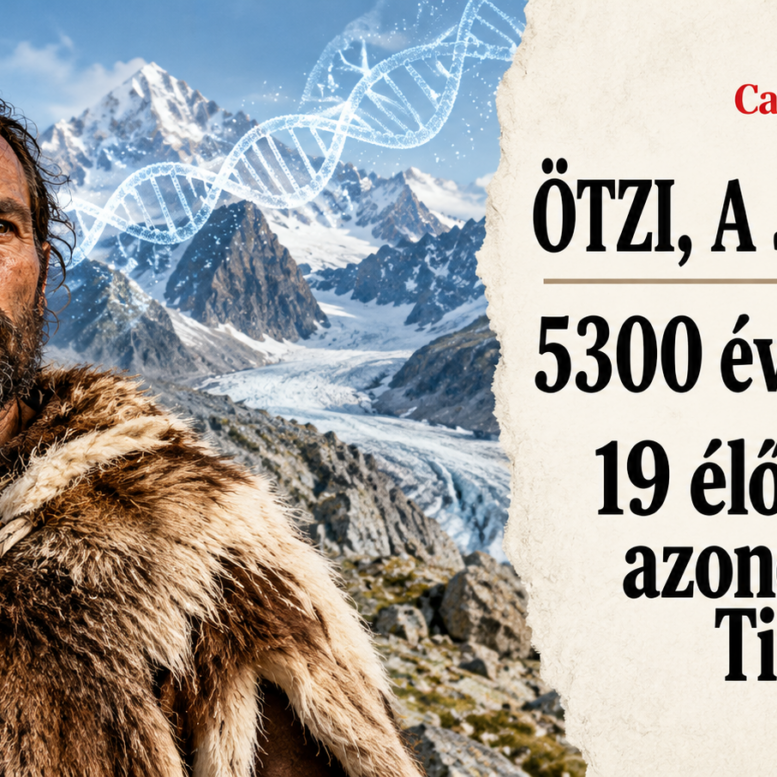 Ötzi, a jégember: 5300 éve halt meg, 19 élő rokonát azonosították Tirolban – AI-illusztráció