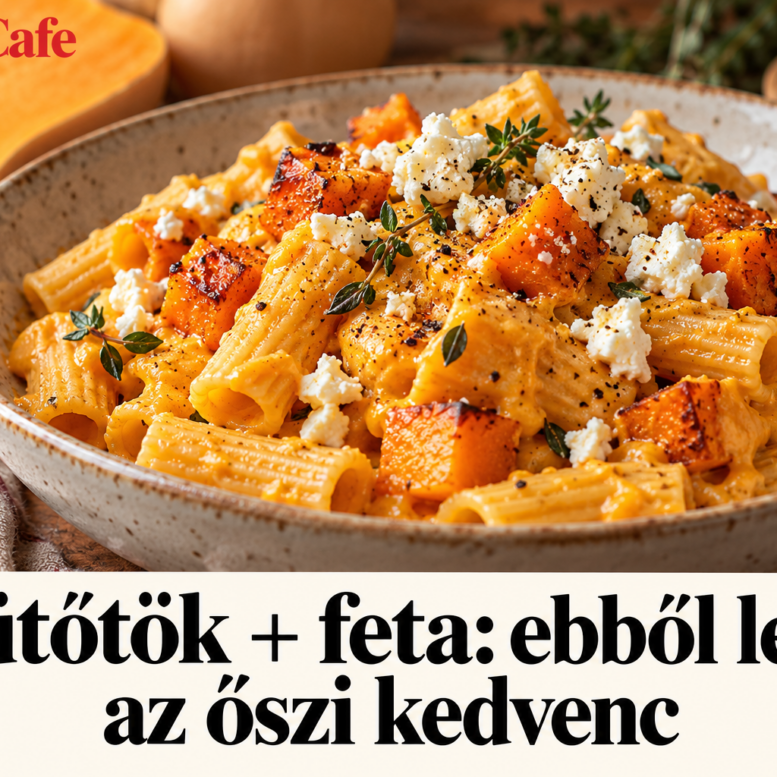Sütőtökös-fetás tészta – AI-illusztráció